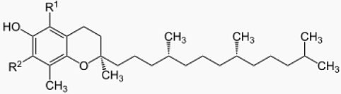 Tocopherole schematischer Aufbau