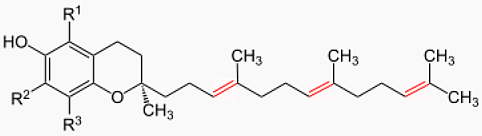 Tocotrienole schematischer Aufbau